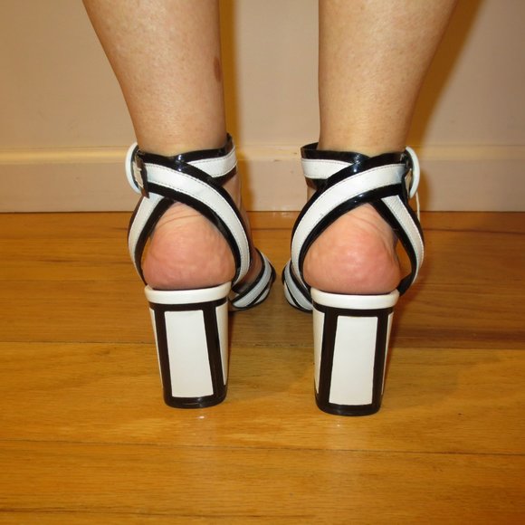 Last Chance NIB BRUNO PREMI Made in ITALY Funky Block Heel Ankle Strap Sandals - Picture 5 of 11